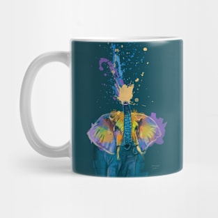 Full of Colors, Elephant Illustration Mug